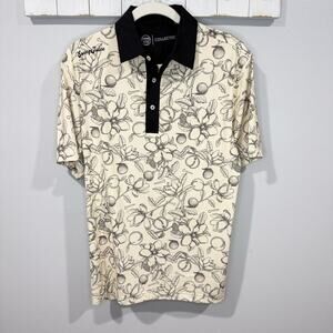 Swing Juice Magnolia Toile Golf Polo Men’s Small Performance Shirt